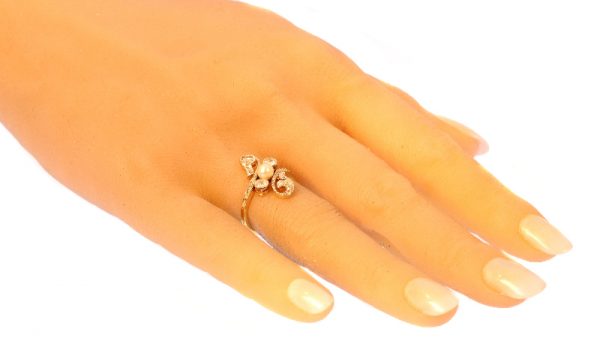 Antique Belle Époque Diamond Pearl Ring