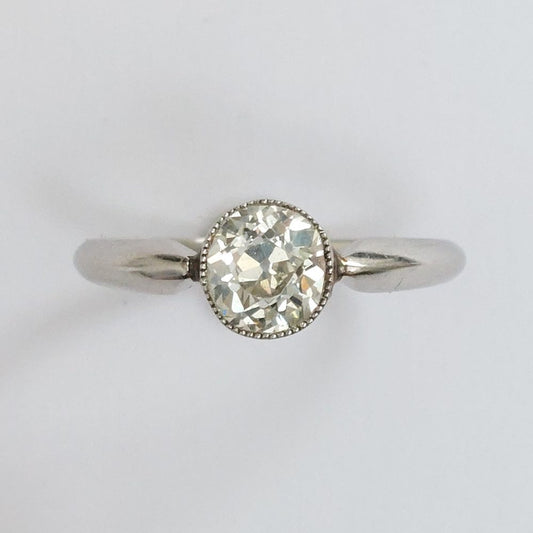 Antique Edwardian 1.15ct Old Cut Diamond Ring