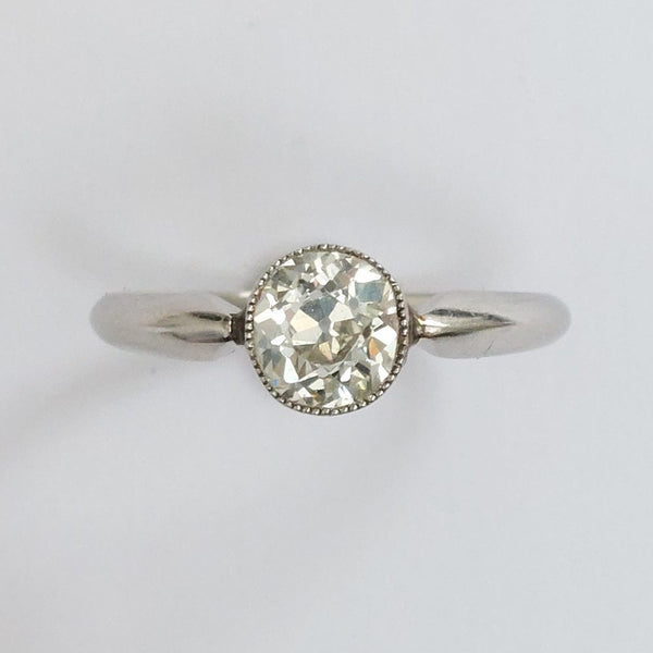Antique Edwardian 1.15ct Old Cut Diamond Ring
