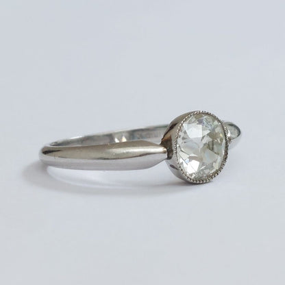 Antique Edwardian 1.15ct Old Cut Diamond Ring