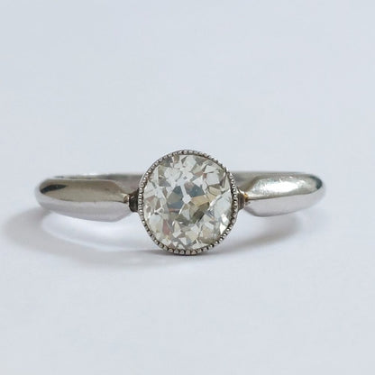 Antique Edwardian 1.15ct Old Cut Diamond Ring