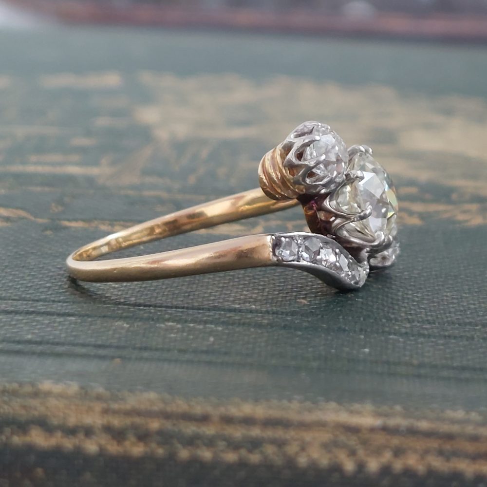 Antique Edwardian 1.40ct Old European Cut Diamond Ring