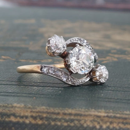 Antique Edwardian 1.40ct Old European Cut Diamond Ring