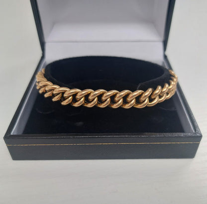 Antique Edwardian 18ct Curb Link Bracelet