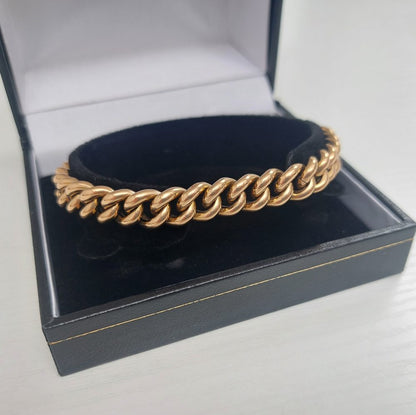 Antique Edwardian 18ct Curb Link Bracelet