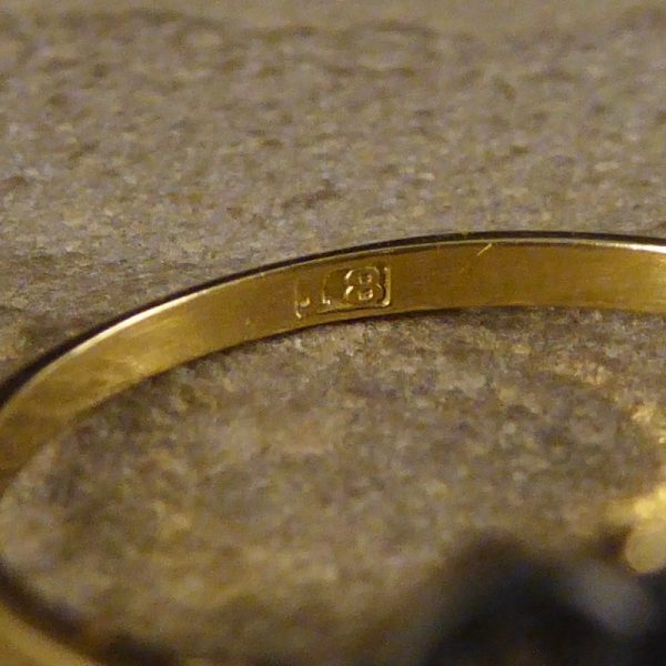 Antique Edwardian 2.87ct Triple Diamond Cluster Ring