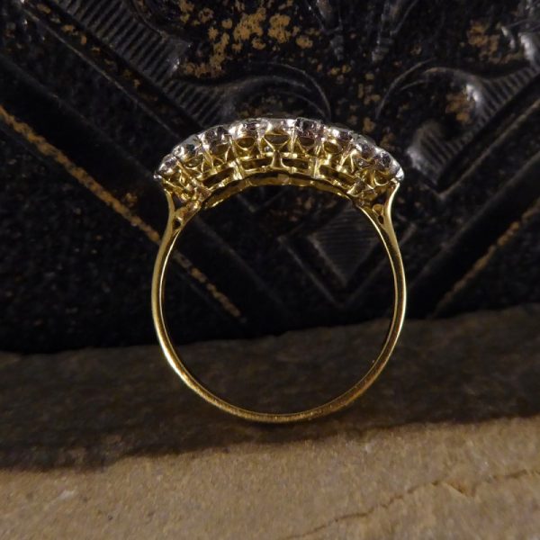 Antique Edwardian 2.87ct Triple Diamond Cluster Ring
