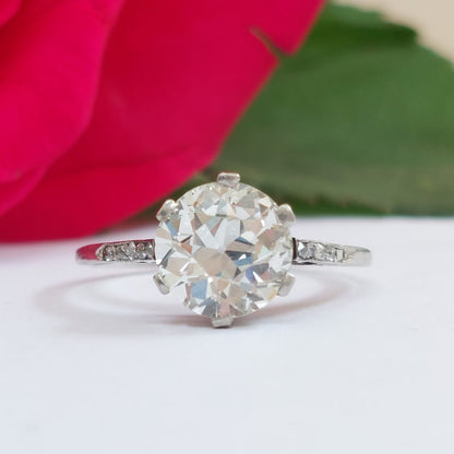 Antique Edwardian 2ct Old Cut Diamond Ring