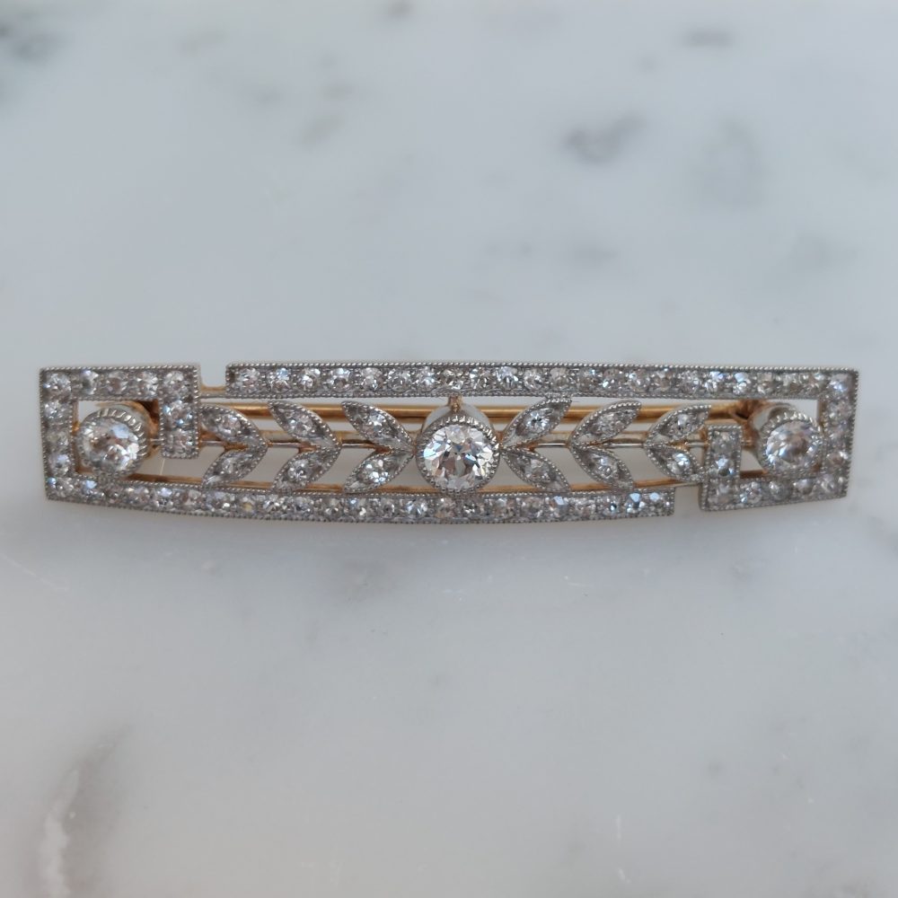 Antique Edwardian Diamond Brooch