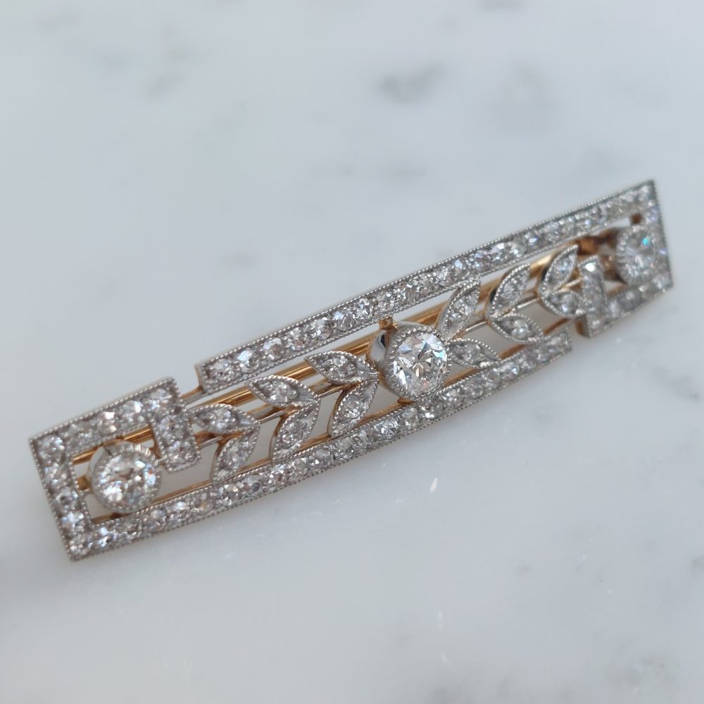 Antique Edwardian Diamond Brooch