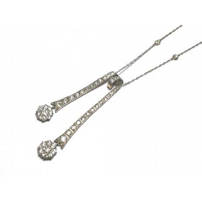 Antique Edwardian Diamond Négligée Pendant