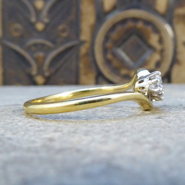 Antique Edwardian Diamond Three Stone Ring, 18ct Gold