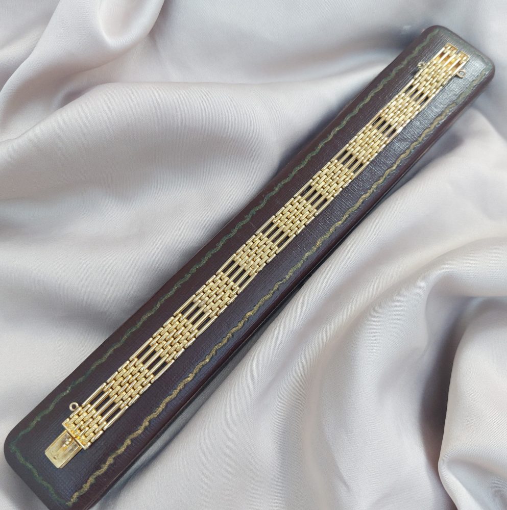 Antique Edwardian Gold Gate Bracelet