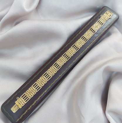 Antique Edwardian Gold Gate Bracelet