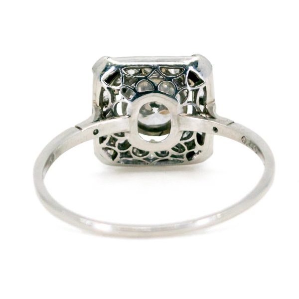 Antique Edwardian Old Cut Diamond Cluster Ring