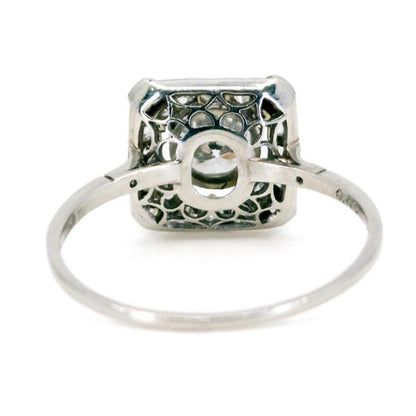 Antique Edwardian Old Cut Diamond Cluster Ring