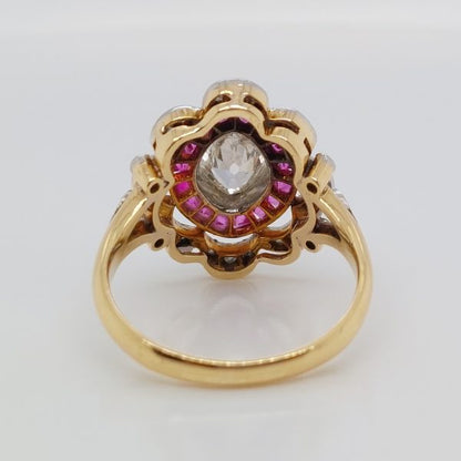 antique ruby diamond ring 1900