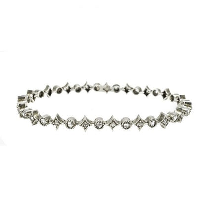 Antique French Diamond Fringe Necklace Circa 1900