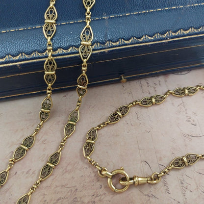 Antique French Fancy Longuard Chain