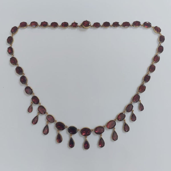 Antique Georgian Garnet Necklace