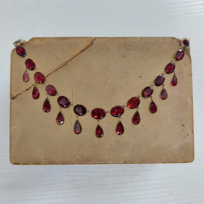 Antique Georgian Garnet Necklace