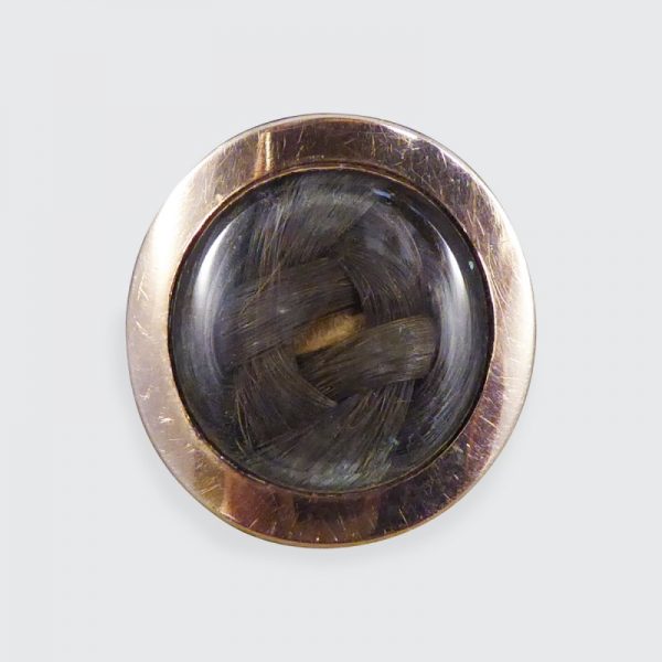 Antique Georgian Memorial Ring with Plaited Hair