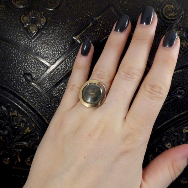 Antique Georgian Memorial Ring with Plaited Hair