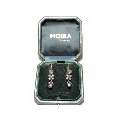 Antique Georgian Rose Cut Diamond Earrings