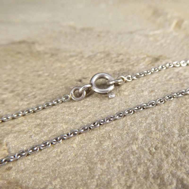 Antique Late Victorian Sapphire and Diamond Pendant Necklace