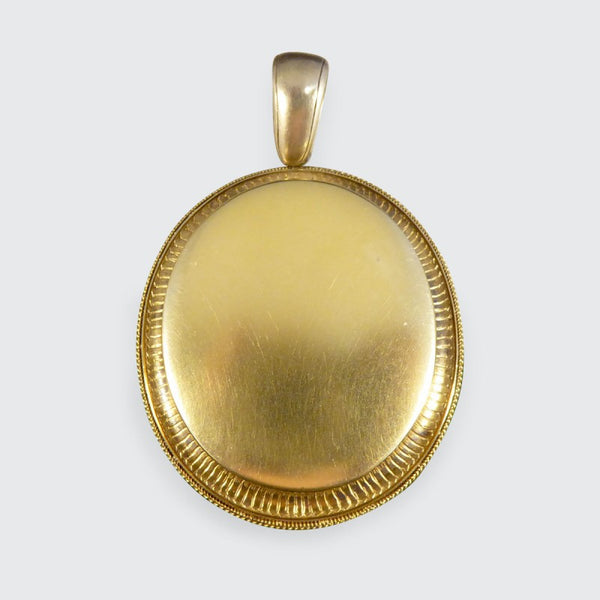 Antique Late Victorian 14ct Yellow Gold Locket Pendant