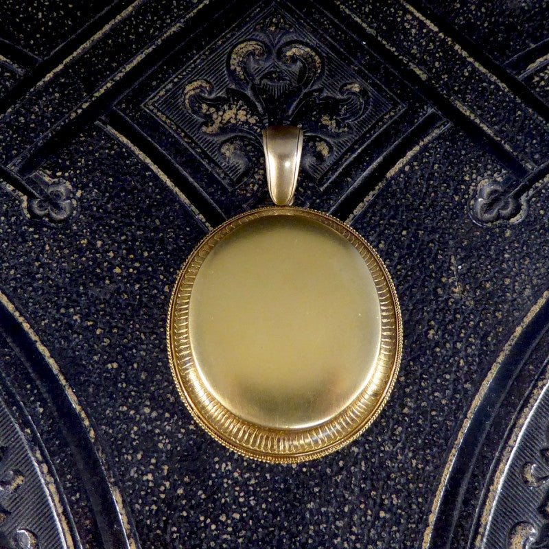 Antique Late Victorian 14ct Yellow Gold Locket Pendant
