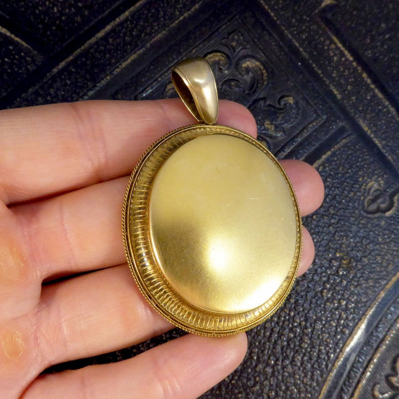 Antique Late Victorian 14ct Yellow Gold Locket Pendant