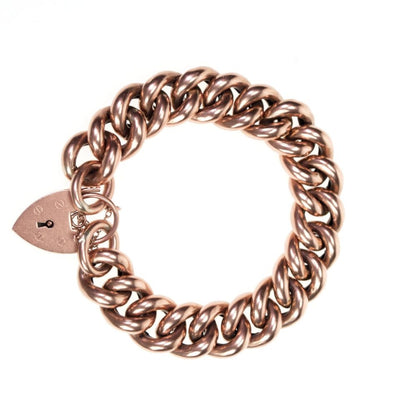 Antique Late Victorian Gold Charm Bracelet