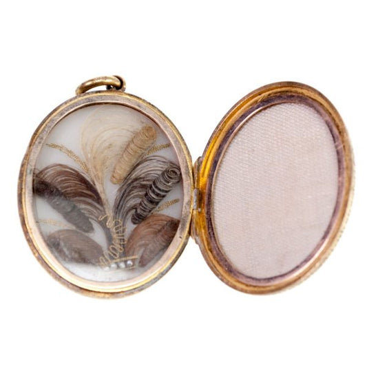 Antique Mourning Gold Locket