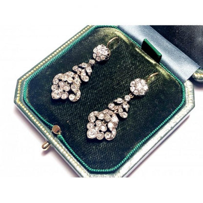 Antique Old Cut Diamond Earrings