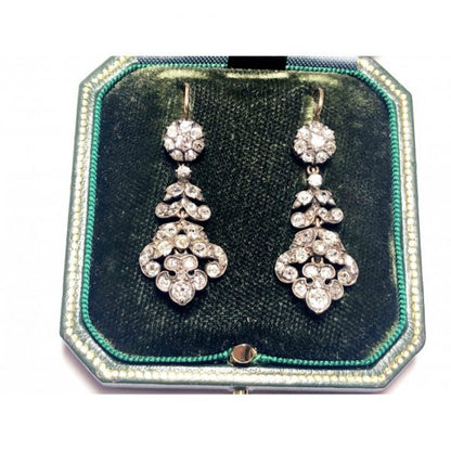 Antique Old Cut Diamond Earrings
