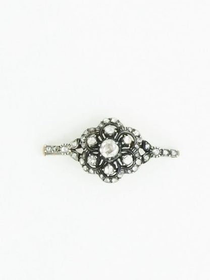Antique Rose Cut Diamond Brooch 