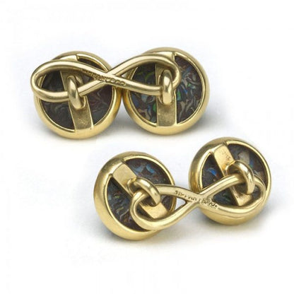 Antique Tiffany Opal Gold Cufflinks