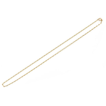 Antique Victorian 15ct Yellow Gold Trombone Link Guard Chain Necklace