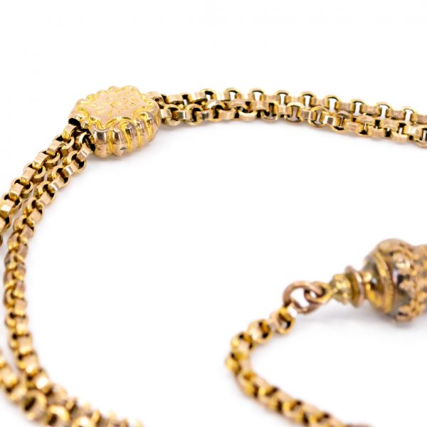 Antique Victorian 9ct Gold Albert Chain