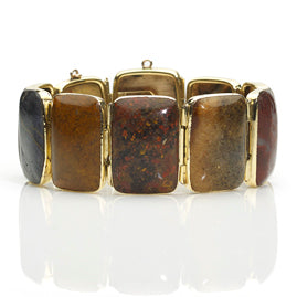 Antique Victorian Agate Link Bracelet