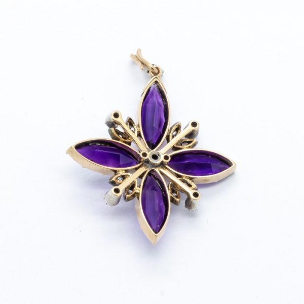 Antique Victorian Amethyst and Diamond Necklace