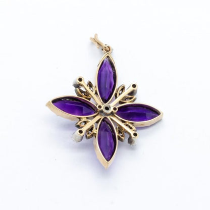 Antique Victorian Amethyst and Diamond Necklace