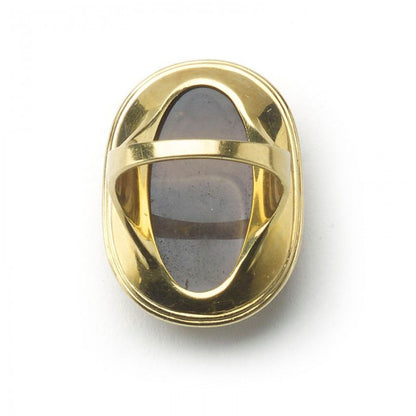 Antique Victorian Carved Hardstone Cameo Ring