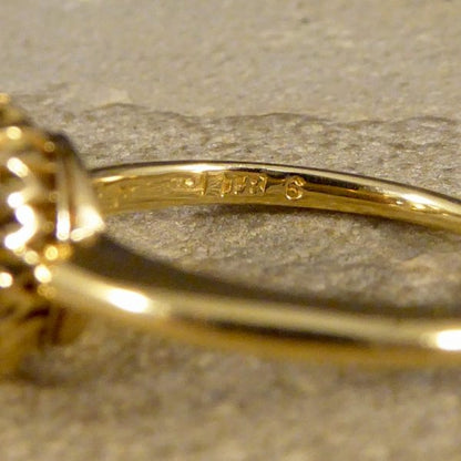 Antique Victorian Cat's Eye and Diamond Ring