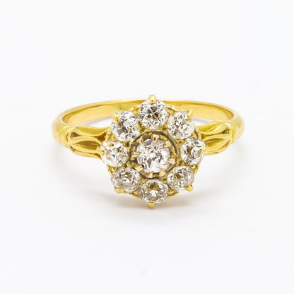Antique Victorian Diamond Cluster Ring