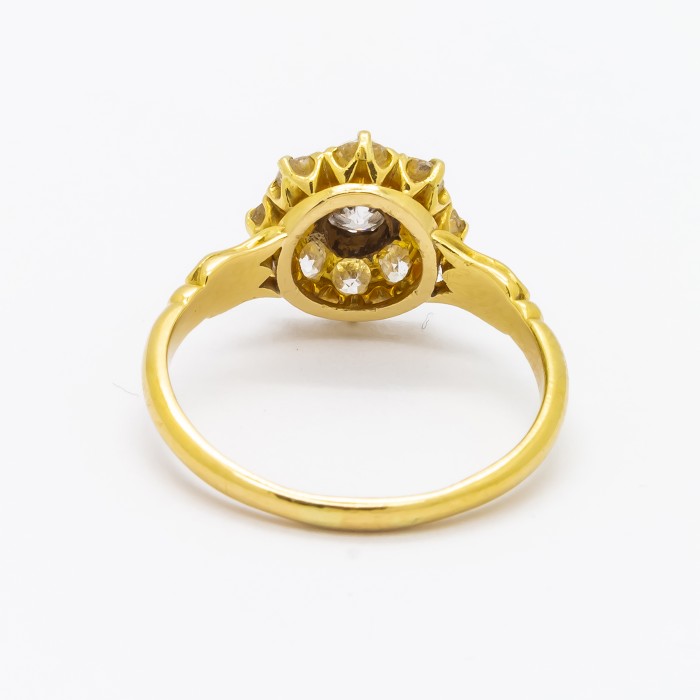 Antique Victorian Diamond Cluster Ring