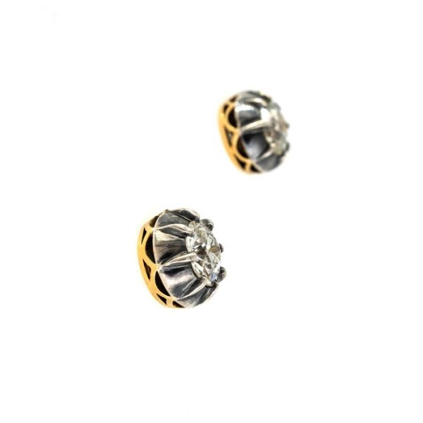 Antique Victorian Diamond Stud Earrings