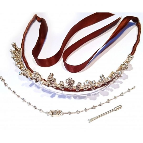 Antique Victorian Diamond Tiara Necklace, Circa 1890