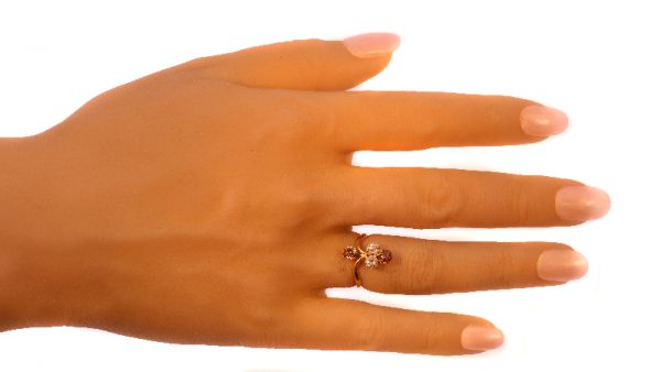 Antique Victorian Fancy Colour Old Brilliant Cut Diamond Ring